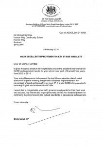 Letter from David Laws MP